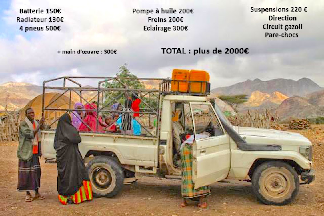 Réparation de l’unique voiture du village